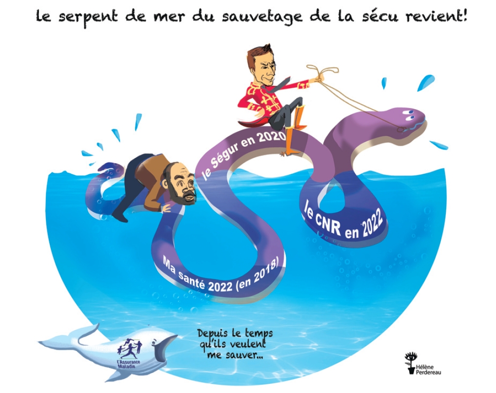 dessin humour baleine sécu refondation perdereau