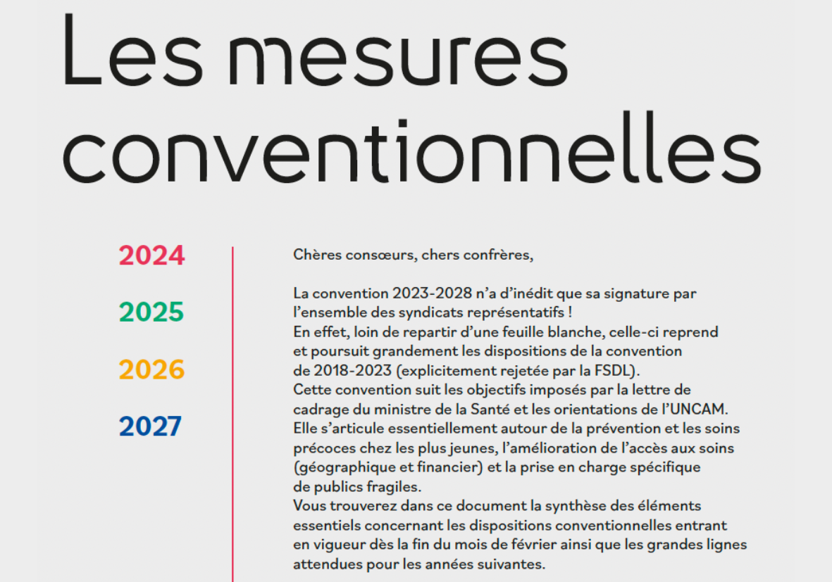 Les mesures conventionnelles 