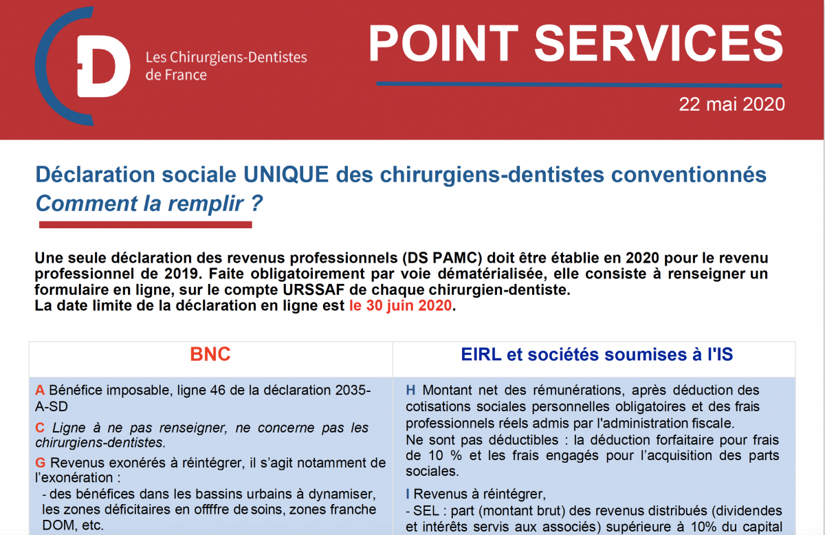 Declaration sociale unique